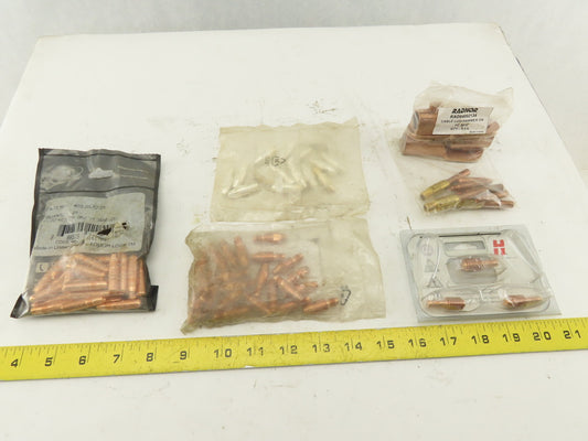 Abicor Binzel Hypertherm Mixed Lot Robotic Welder Tips Diffusers 65+ Pieces