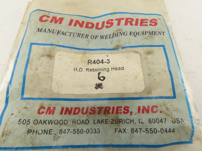 CM Industries R404-3 Robotic Welder Gas Diffuser Lot of 6