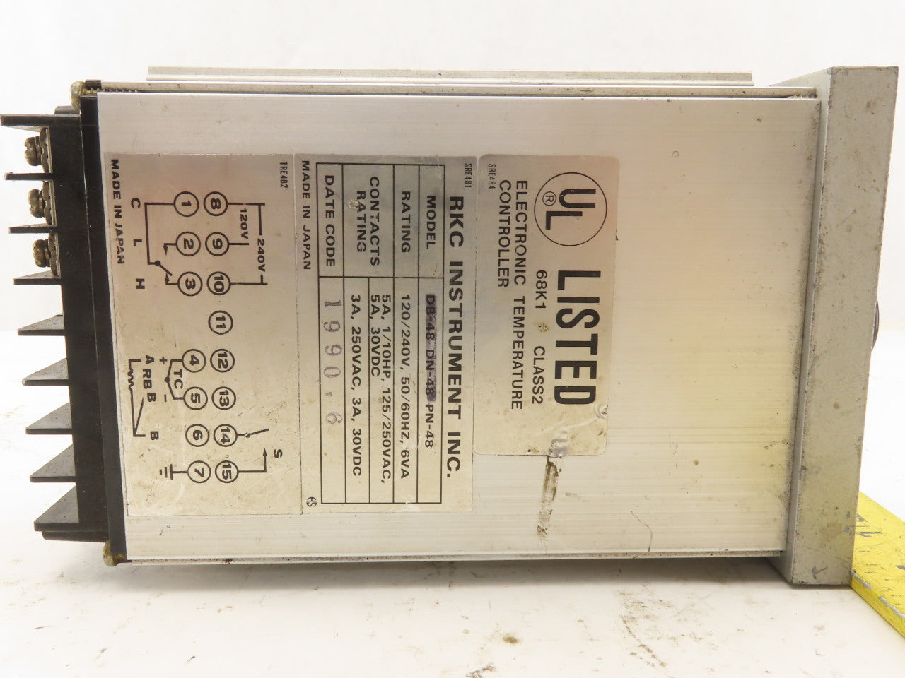 RKC 48A1C-M Series RE-48 120/240V Temperature Controller 0-600°F