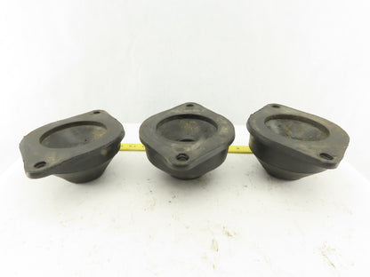 Heavy Rubber Vibration Isolator Riser Threaded Center 5/8-11 Lot Of 3