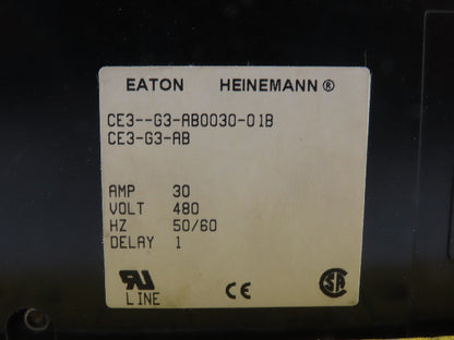 Heinemann CE3-G3-AB0030-01B 30 Amp 480V 50/60Hz 3 Pole Circuit Breaker