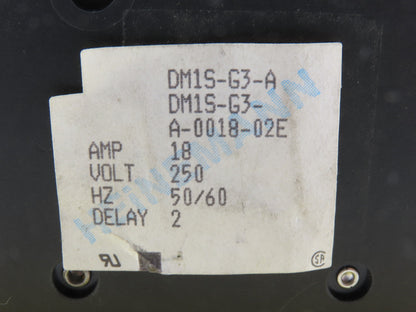Heinemann DM1S-G3-A Re-Cirk-It 18 Amp 250V 50/60Hz Circuit Breaker