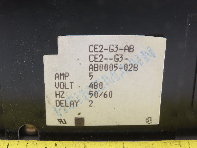 Heinemann CE2-G3-AB005-02B 5 Amp 480V 50/60Hz 2 Pole Circuit Breaker
