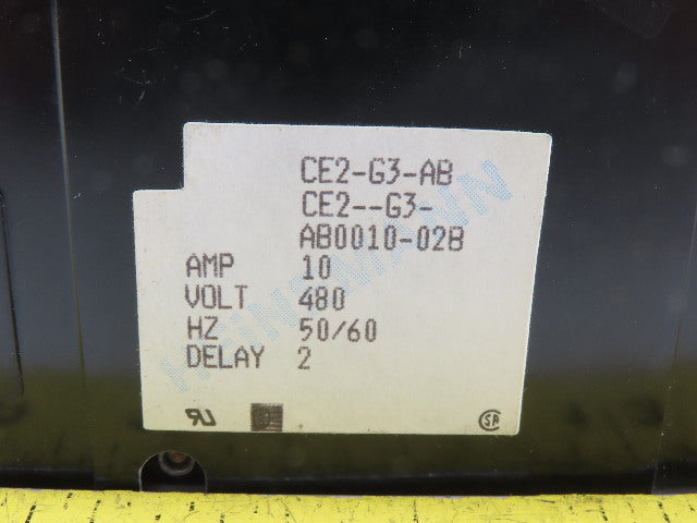 Heinemann CE2-G3-AB0010-02B 10 Amp 480V 50/60Hz 2 Pole Circuit Breaker