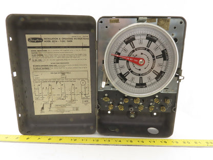 Dayton 2E214 125V Electromechanical HVAC Timer 3.5Hr-21Hr Max