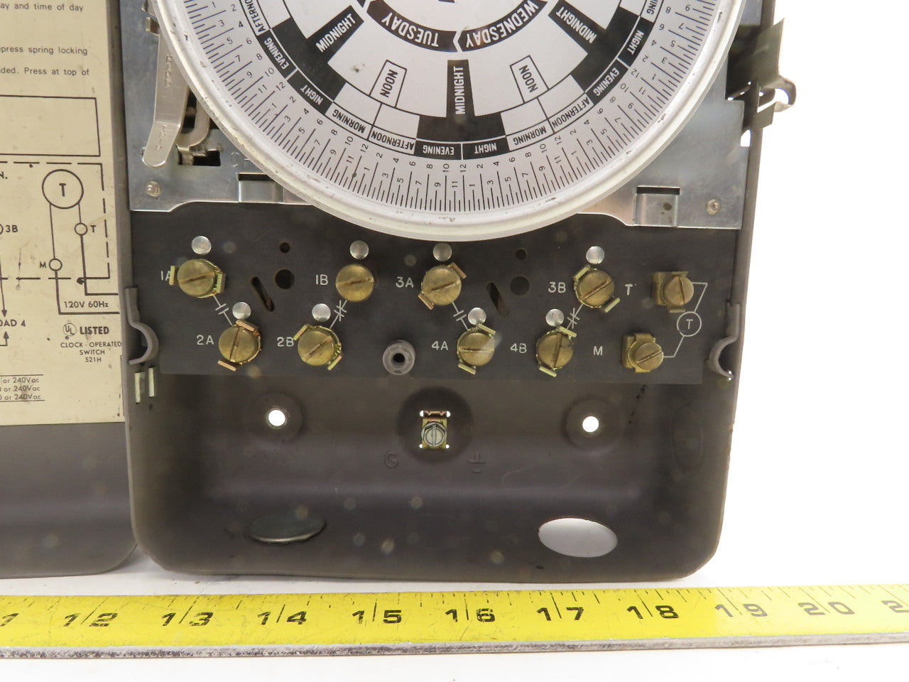 Dayton 2E214 125V Electromechanical HVAC Timer 3.5Hr-21Hr Max