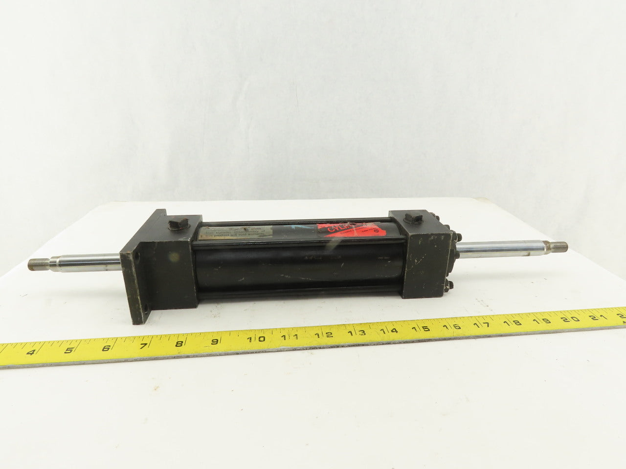 Ortman 2" Bore 6" Double Ended Stroke Pneumatic Double Acting Air Cylinder