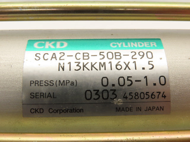 CKD SCA2-CB-50B-290 50mm Bore 290mm Stroke Double Acting Air Cylinder