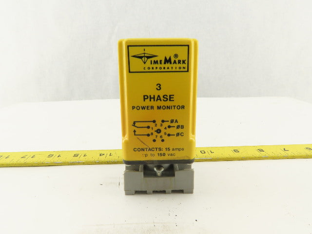 Time Mark A258B Power Monitor W/Base 380-480V 15A 60HZ