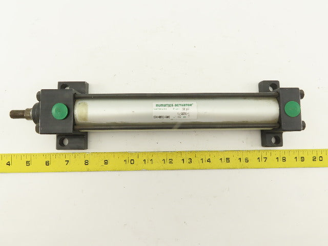 Numatics S2AK-08A1C-CAA2 1-1/2" Bore 8" Stroke Double Acting Air Cylinder 250PSI