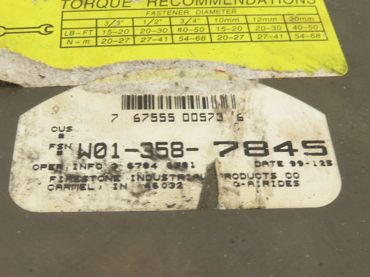Firestone W01-358-7845 Air Spring Triple Convoluted