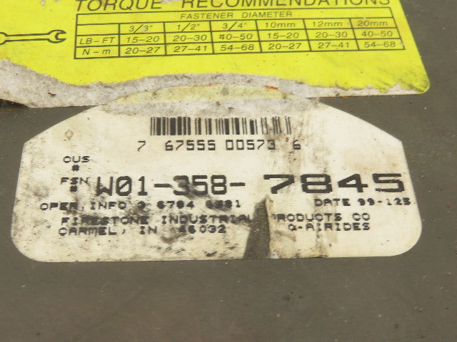 Firestone W01-358-7845 Air Spring Triple Convoluted