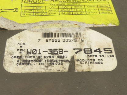 Firestone W01-358-7845 Air Spring Triple Convoluted