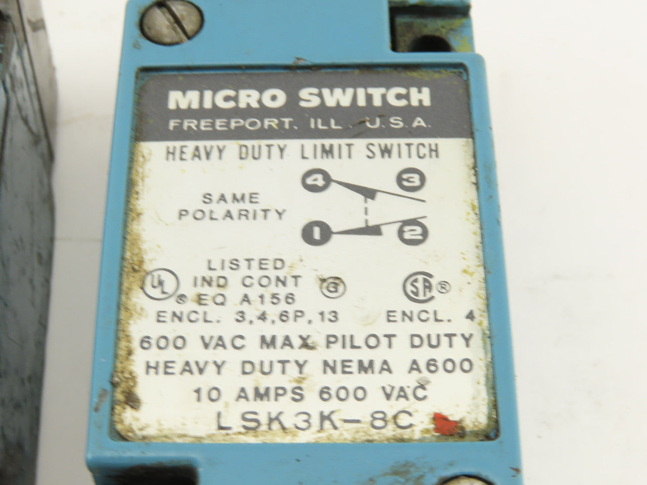 Honeywell LSK3K-8C Micro Switch Heavy Duty Limit Switch Wobble Stick lot of 2