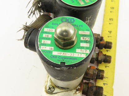 CKD MPAM-02-47 Double Solenoid Valve 100V