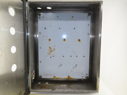 Hoffman C-SD20166SS Electrical Enclosure Stainless Steel 20"x16"x6"W/Back Plate