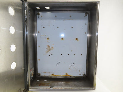 Hoffman C-SD20166SS Electrical Enclosure Stainless Steel 20"x16"x6"W/Back Plate