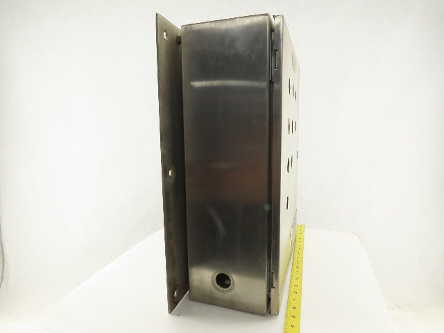 Hoffman C-SD20166SS Electrical Enclosure Stainless Steel 20"x16"x6"W/Back Plate