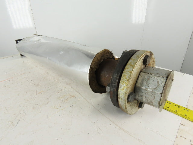 Watlow U6-21-218-37 240/480V 12kW 3Ph Tubular Immersion Heater 36" Long 1" Ports