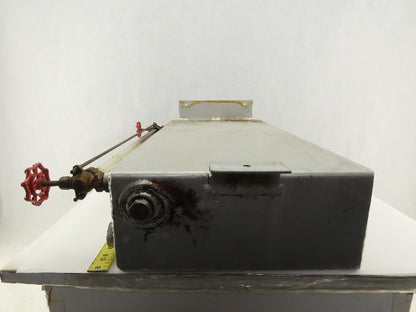 24" Tall x 5" Wide 11-1/2" Long 6 Gallon Liquid Reservoir Level Gage 3/4" NPT