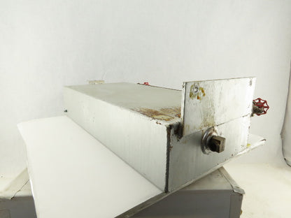 24" Tall x 5" Wide 11-1/2" Long 6 Gallon Liquid Reservoir Level Gage 3/4" NPT