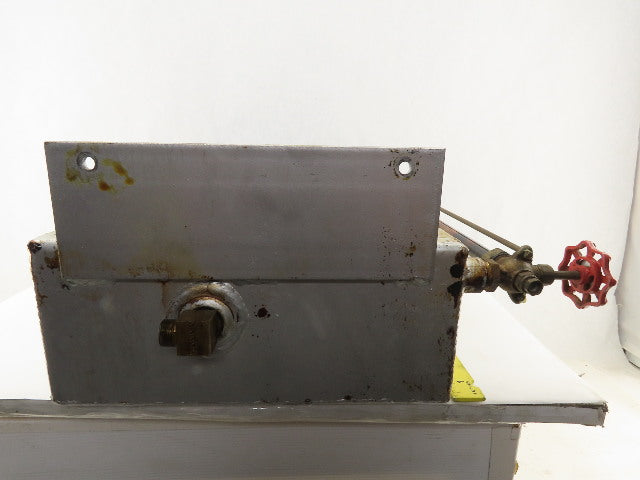 24" Tall x 5" Wide 11-1/2" Long 6 Gallon Liquid Reservoir Level Gage 3/4" NPT