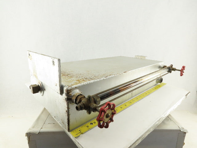 24" Tall x 5" Wide 11-1/2" Long 6 Gallon Liquid Reservoir Level Gage 3/4" NPT