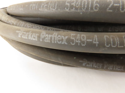 Parker 549-4 SAE 100R7 1/4" Gas Hose -4 1/4"-19 Swivel Female Ends 50'