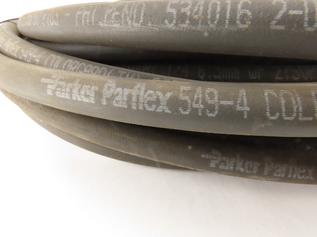 Parker 549-4 SAE 100R7 1/4" Gas Hose -4 1/4"-19 Swivel Female Ends 50'