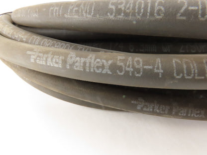 Parker 549-4 SAE 100R7 1/4" Gas Hose -4 1/4"-19 Swivel Female Ends 50'