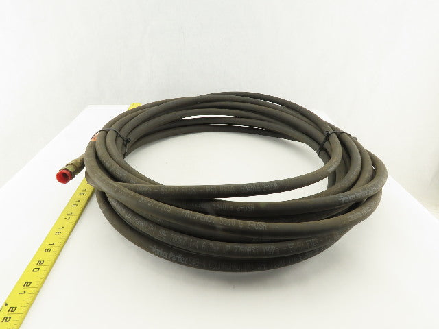 Parker 549-4 SAE 100R7 1/4" Gas Hose -4 1/4"-19 Swivel Female Ends 50'