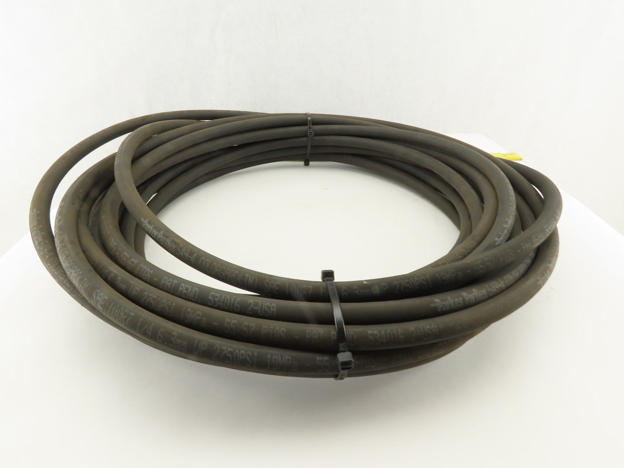 Parker 549-4 SAE 100R7 1/4" Gas Hose -4 1/4"-19 Swivel Female Ends 50'