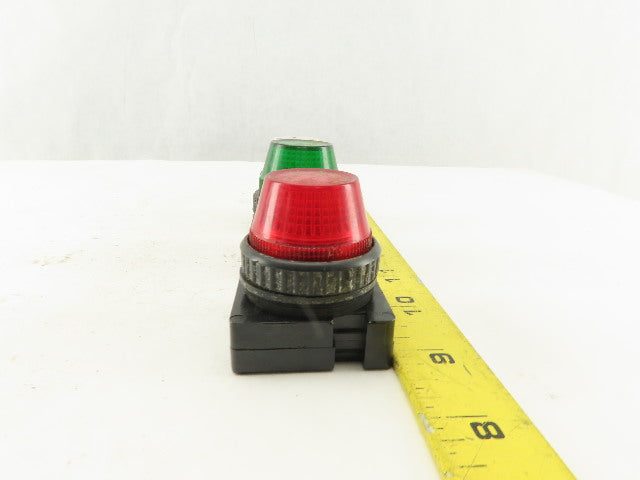Control Concepts FLVU 120V 3W Red Green White Indicator Pilot Light Lot Of 3
