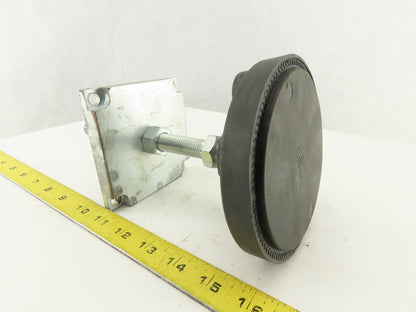 Elesa 5" Leveling Foot Swivel Stud M16x2.0 9" OAL