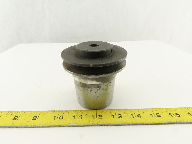 3-3/8" OD x 3/8" Groove Variable Speed Pulley 7/16" Bore