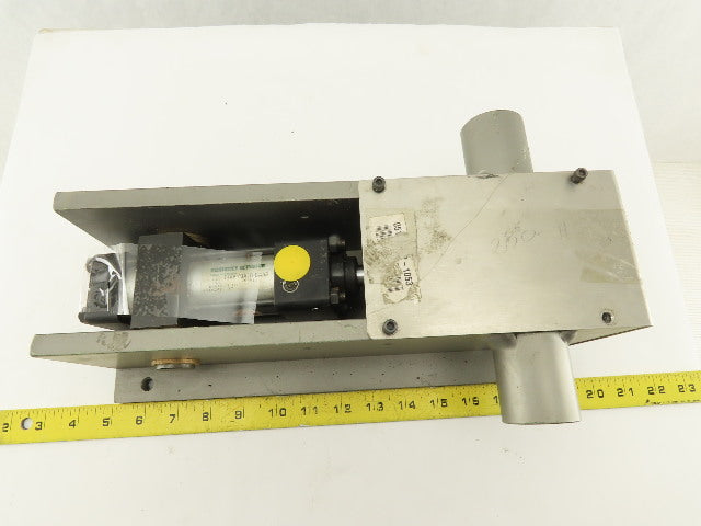 Custom Fab Pneumatic Rotary Rod Actuator Thru Shaft 1/4 Turn For 1" Rod
