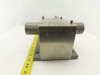Custom Fab Pneumatic Rotary Rod Actuator Thru Shaft 1/4 Turn For 1" Rod
