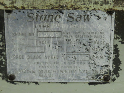 Hackett Stone Saw 10" Double 45° Automatic Miter Saw 208-230/460V 3Ph