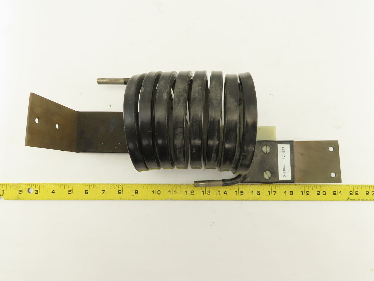 D-210422 REV. -BR1 8 Pass Induction Coil 4" ID 3/8" Tube