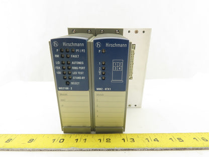 Hirschmann MS2108-2 MM2-4TX1 Media And Switching Module Chassis Block