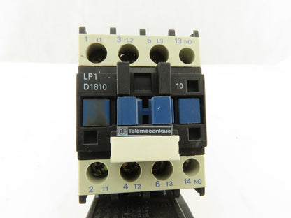 Telemecanique D1810 600V 15Hp Contactor With 2.5-4A Trip Overload 24V Coil