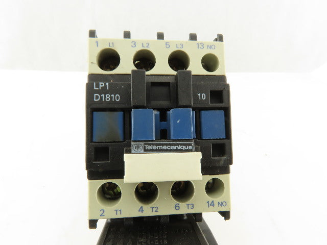 Telemecanique D1810 600V 15Hp Contactor With 2.5-4A Trip Overload 24V Coil
