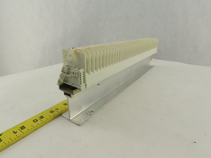 Weidmuller OSC10 600V Wire Terminal Block On Rail Lot Of 44