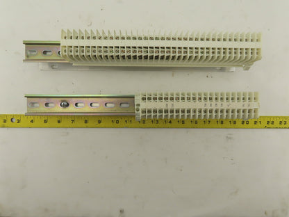 Weidmuller OSC10 600V Wire Terminal Block On Rail Lot Of 46