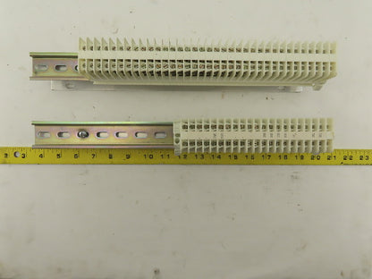 Weidmuller OSC10 600V Wire Terminal Block On Rail Lot Of 46