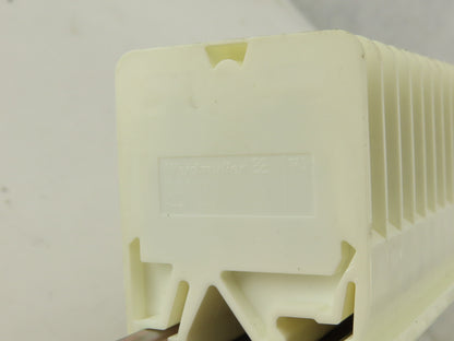 Weidmuller OSC10 600V Wire Terminal Block On Rail Lot Of 46
