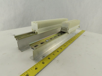 Weidmuller OSC10 600V Wire Terminal Block On Rail Lot Of 46