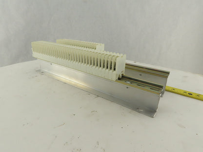 Weidmuller OSC10 600V Wire Terminal Block On Rail Lot Of 46