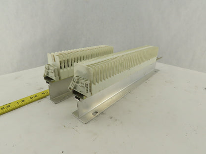 Weidmuller OSC10 600V Wire Terminal Block On Rail Lot Of 46