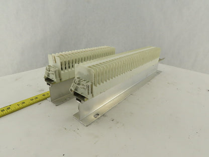 Weidmuller OSC10 600V Wire Terminal Block On Rail Lot Of 46
